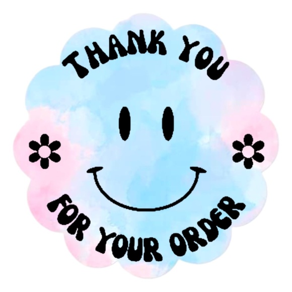 100 Thank You Stickers for your order 2in round Shipping Supplies NWT poshmark - Picture 14 of 15